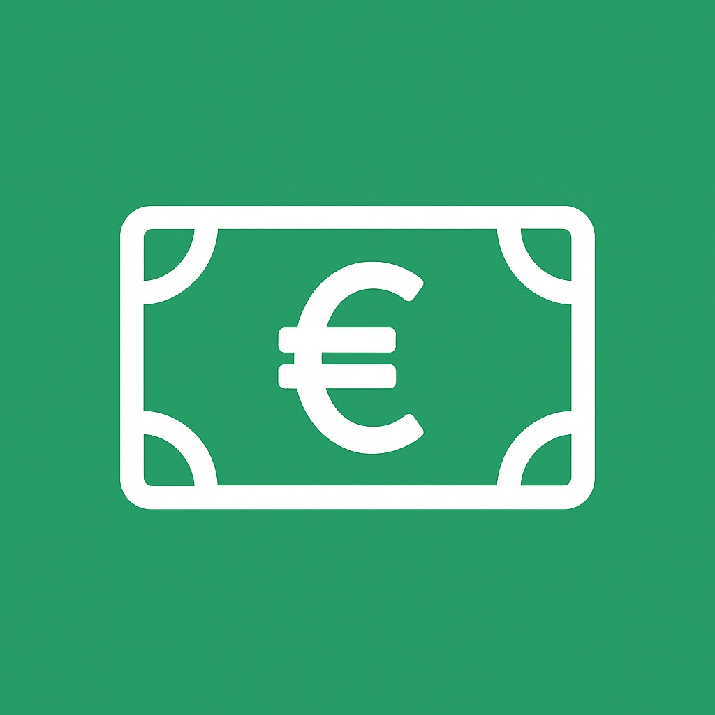 Minimalistisch euro-symbool favicon voor SimpelMetGeld.nl